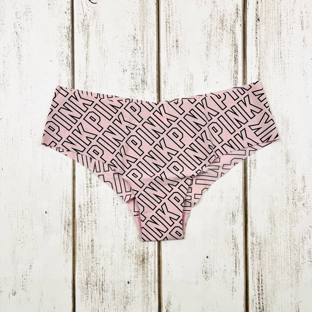 VS PINK Low Rise No Show Seamless Cheekster Pantie